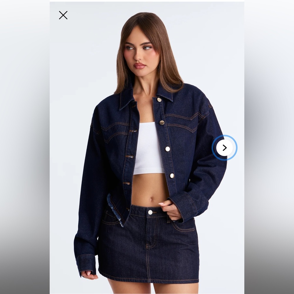 Dark Indigo Denim Jacket - Women's Denim Jacket